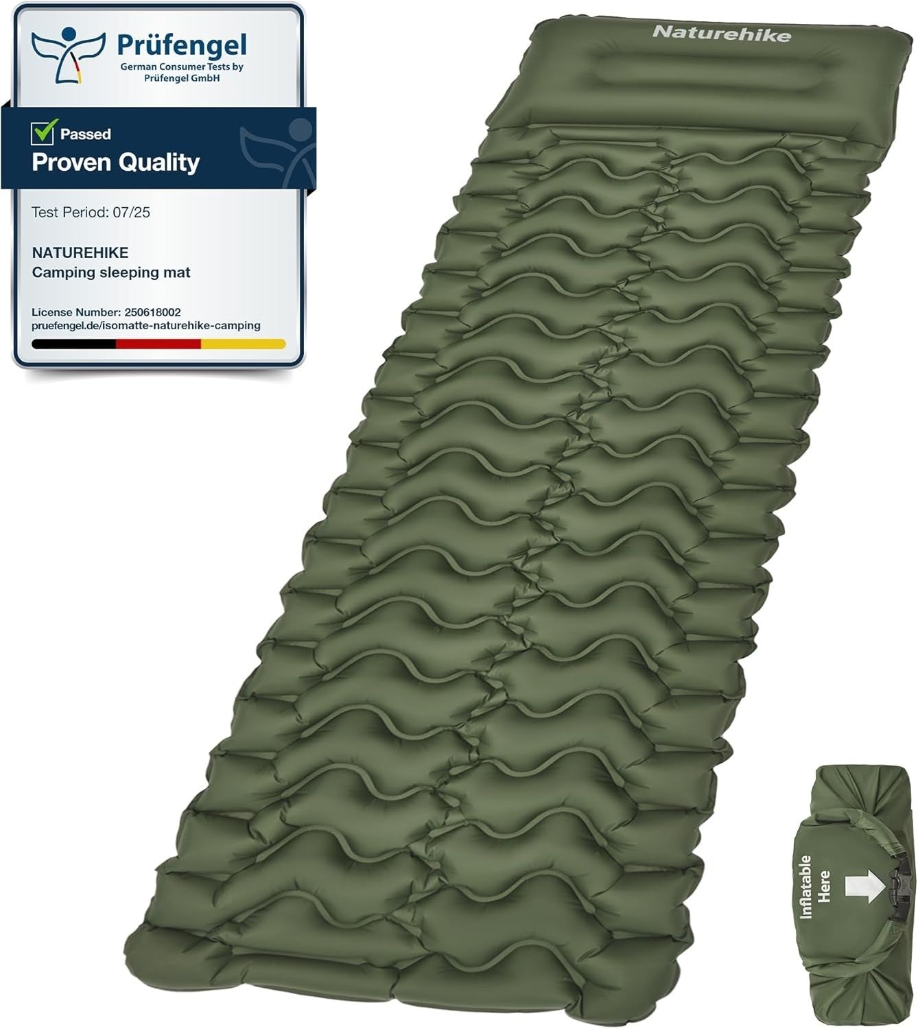 Ultralight Inflatable Camping Sleeping Mat – Self-Inflating, Waterproof, Compact