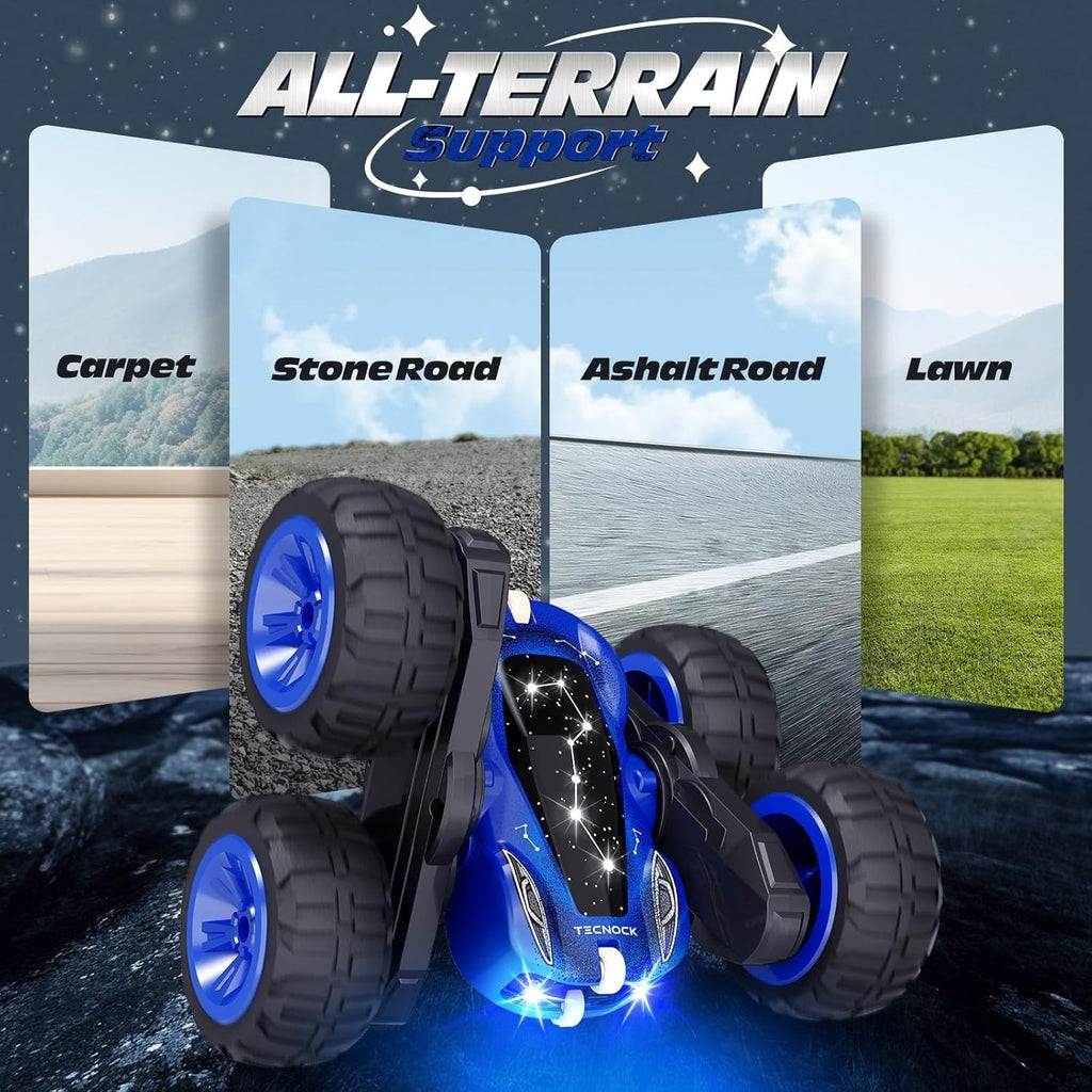 360° Flip RC Stunt Car for Kids 3-12 | LED Light Monster Truck Toy
