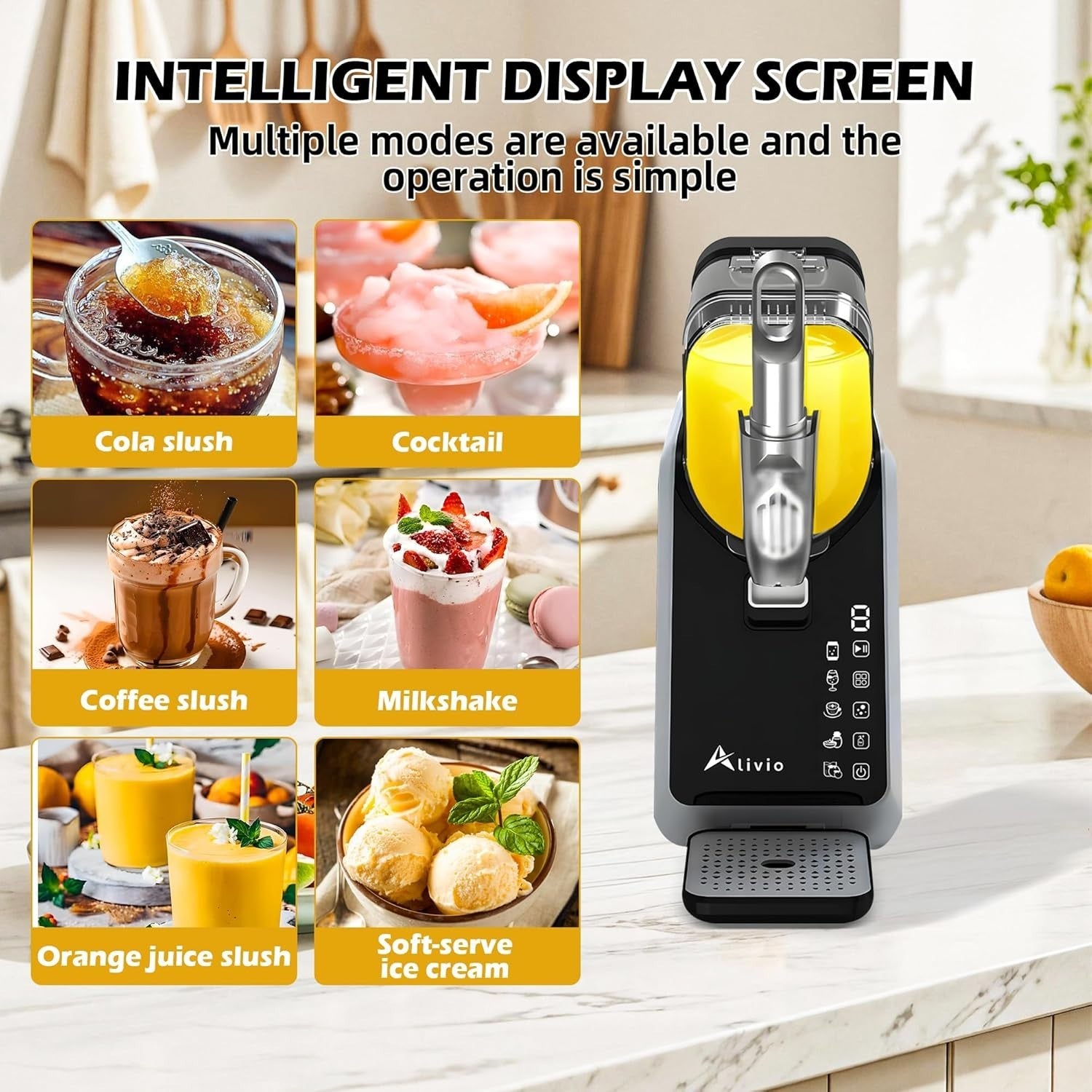 Frozen Drink Slush Machine 2L Cocktail Smoothie Iced Coffee Maker