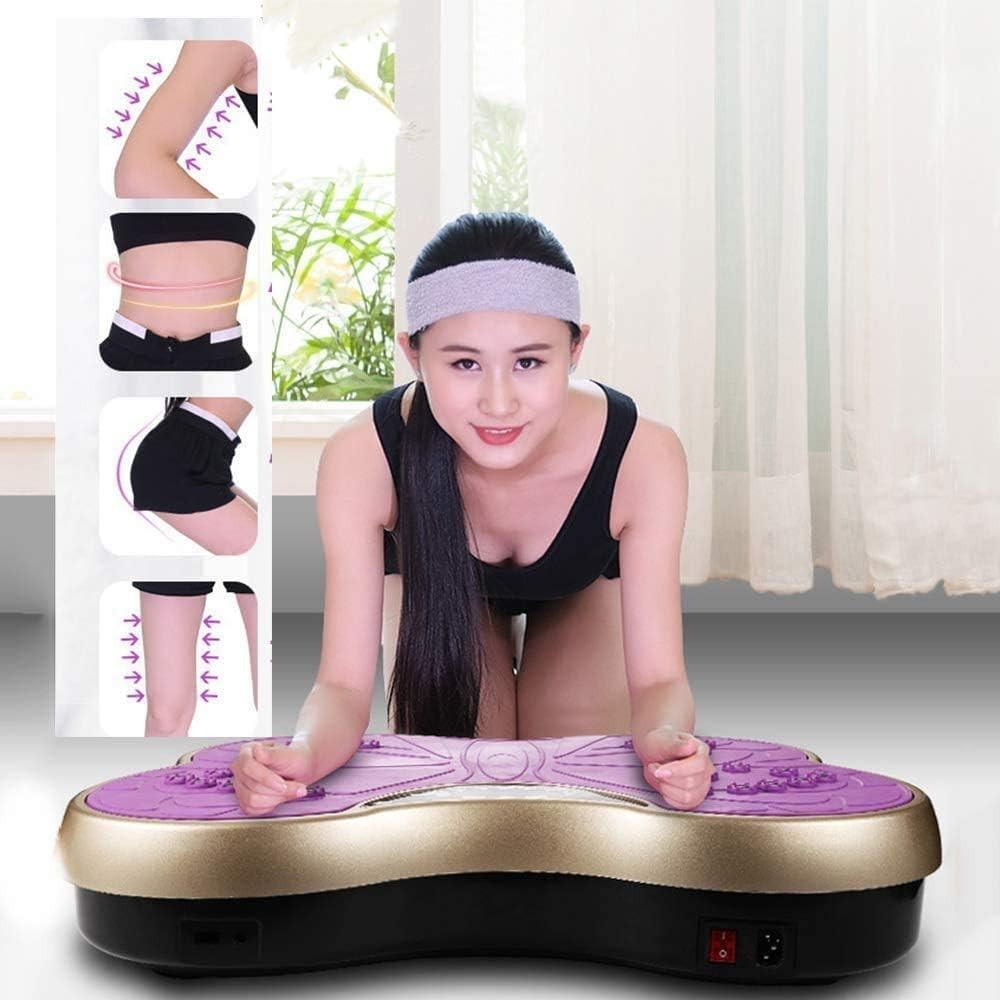 Ultra Thin Vibration Plate Fitness Trainer Magnetic Massage Home