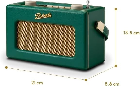 Portable DAB DAB+ FM Radio Bluetooth Retro Dark Green