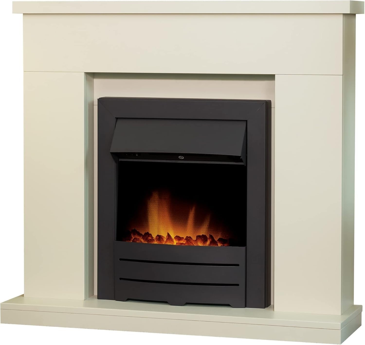 39" Stone Effect Electric Fireplace Wall Mount Heater LED Flame 1-2kW