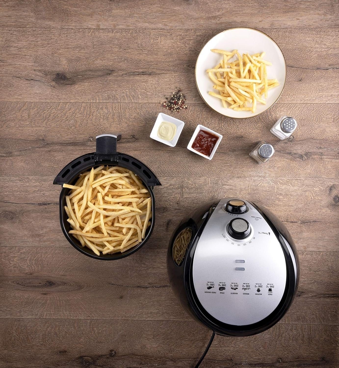 XL Air Fryer 3.2L Oil Free 1500W Adjustable Temp 80–200°C