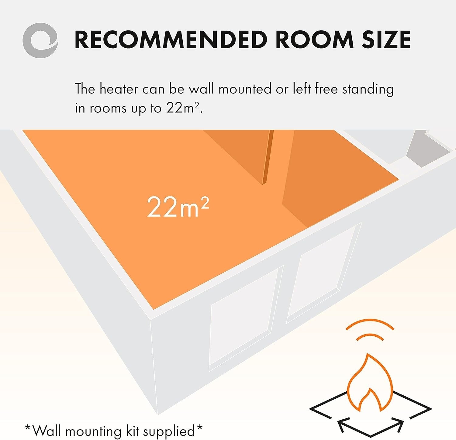 2000W Energy Efficient Electric Panel Heater with Timer & Thermostat