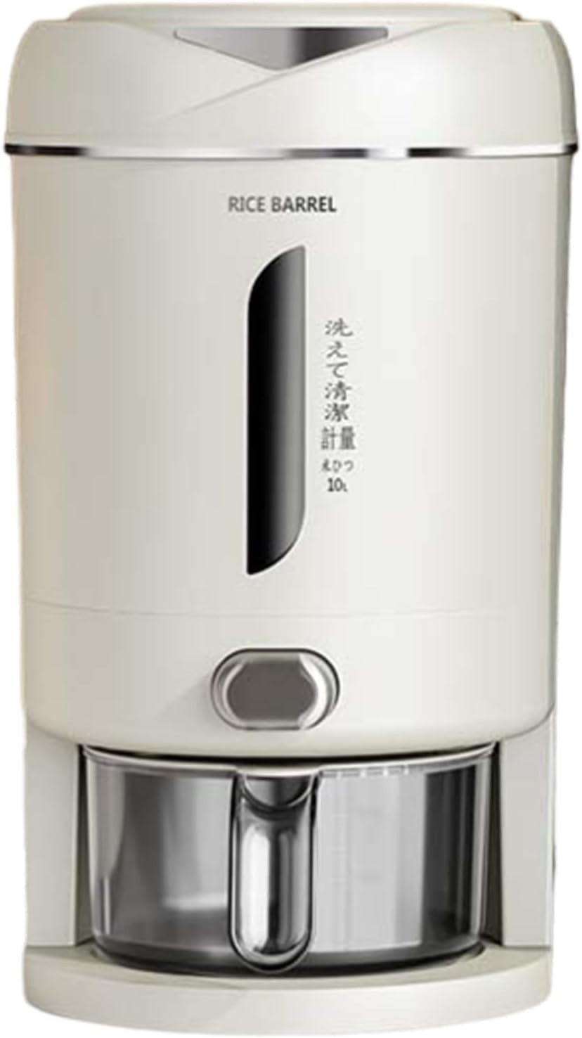 20L Cereal Storage Container Airtight Rice Dispenser with Lid Pourer