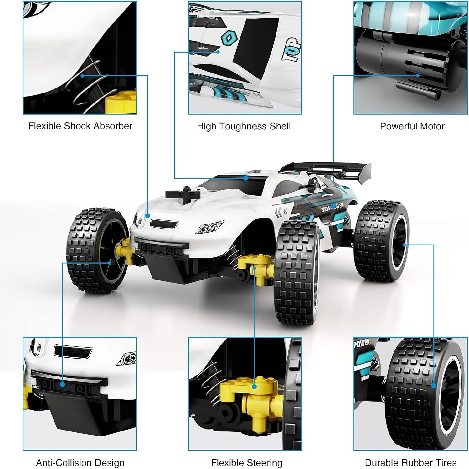 Off Road RC Car 1:18 Scale Remote Control Racing Car, 2.4GHz 20KM/H Speed