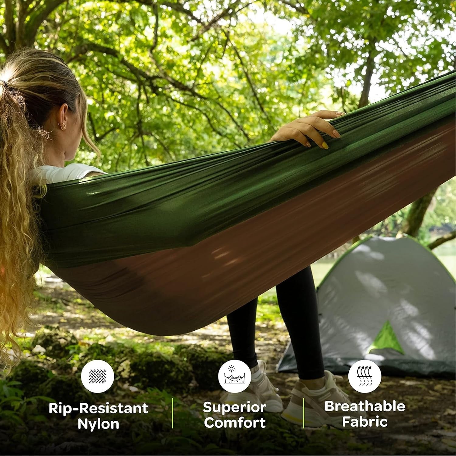 Portable Double Camping Hammock | 270x140cm | 300kg | Travel & Outdoor Relax