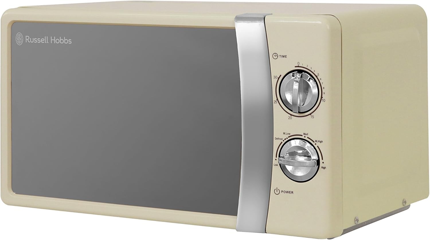Russell Hobbs 17L Microwave 700W & 1.7L 3000W Fast Boil Kettle Cream