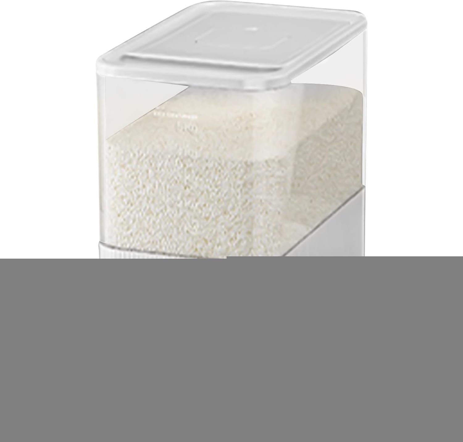5kg Rice Dispenser Airtight PP Grain Storage w Measuring Cup