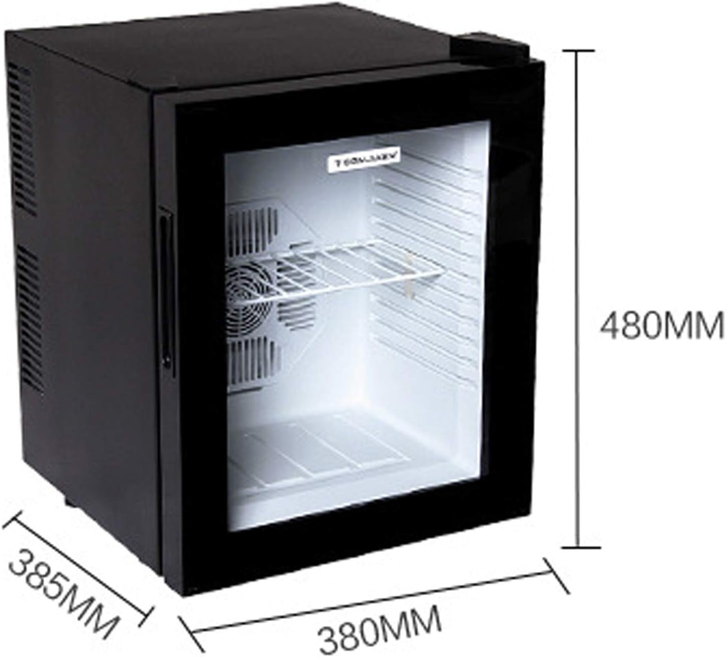 10L Mini Fridge Black Portable Quiet Frost-Free Bedroom Freezer