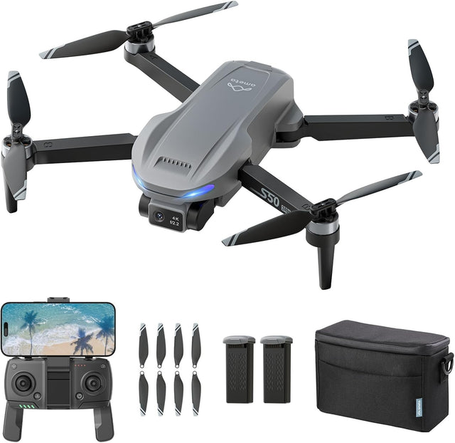 Ameta 4K GPS Drone for Kids & Adults, FPV Camera, 50-Min Flight