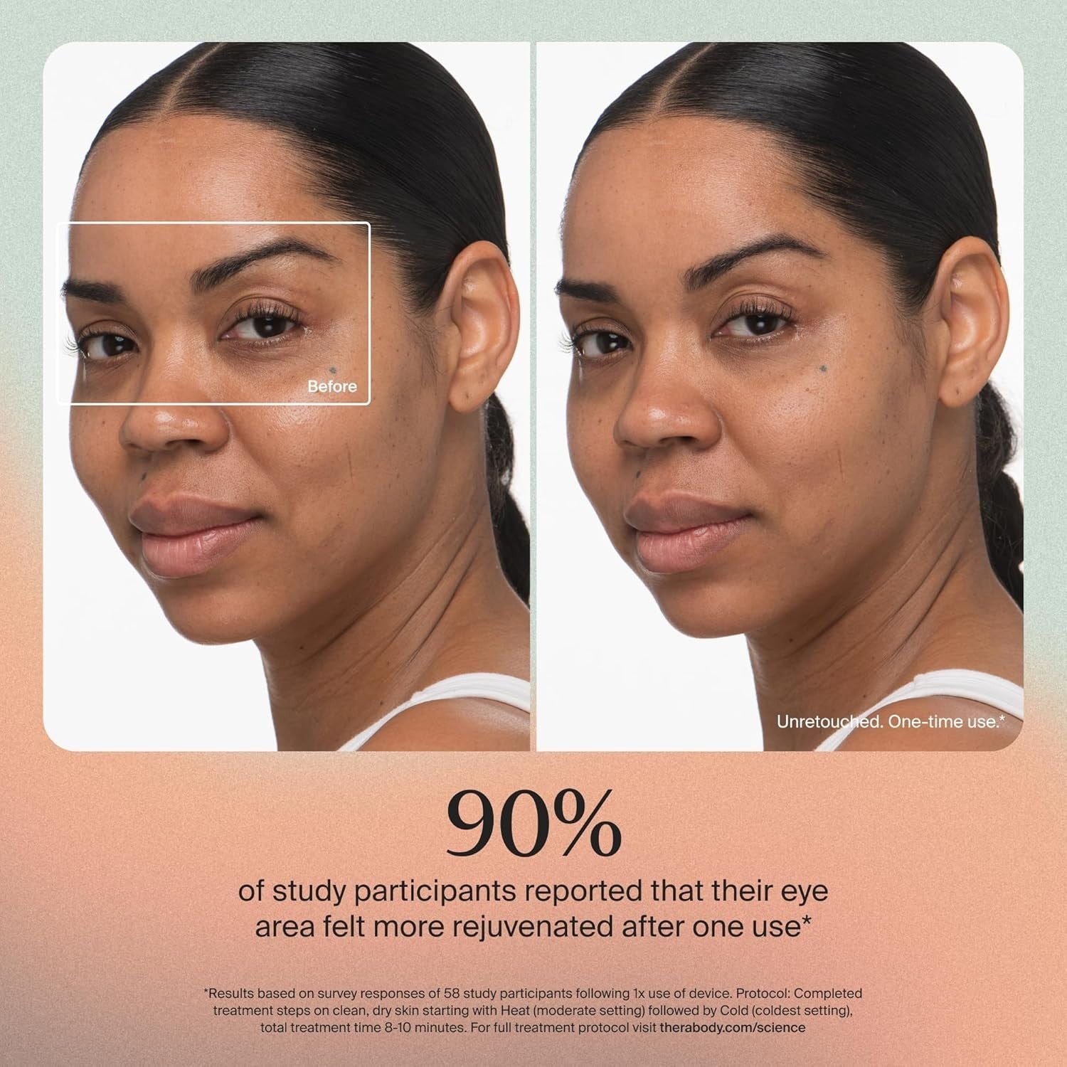 Hot & Cold Depuffing Face Wand Eye Massager Dark Circles Glow