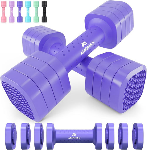 Adjustable Dumbbell Pair 1–5KG 4-in-1 Quick Lock Home Gym Weights