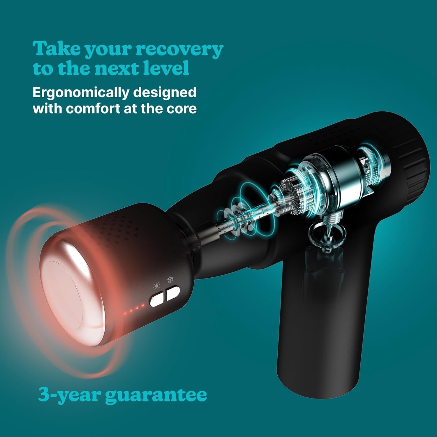Hot & Cold Massage Gun Deep Tissue Percussion Rechargeable Muscle Recovery