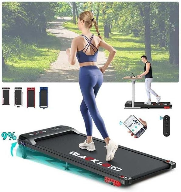 9% Incline Under Desk Treadmill 3.2HP Foldable Running Machine