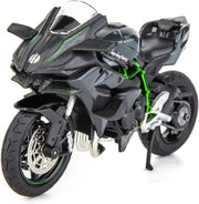 1:12 Scale Diecast Motorcycle Model with Rotating Wheels & Realistic Details
