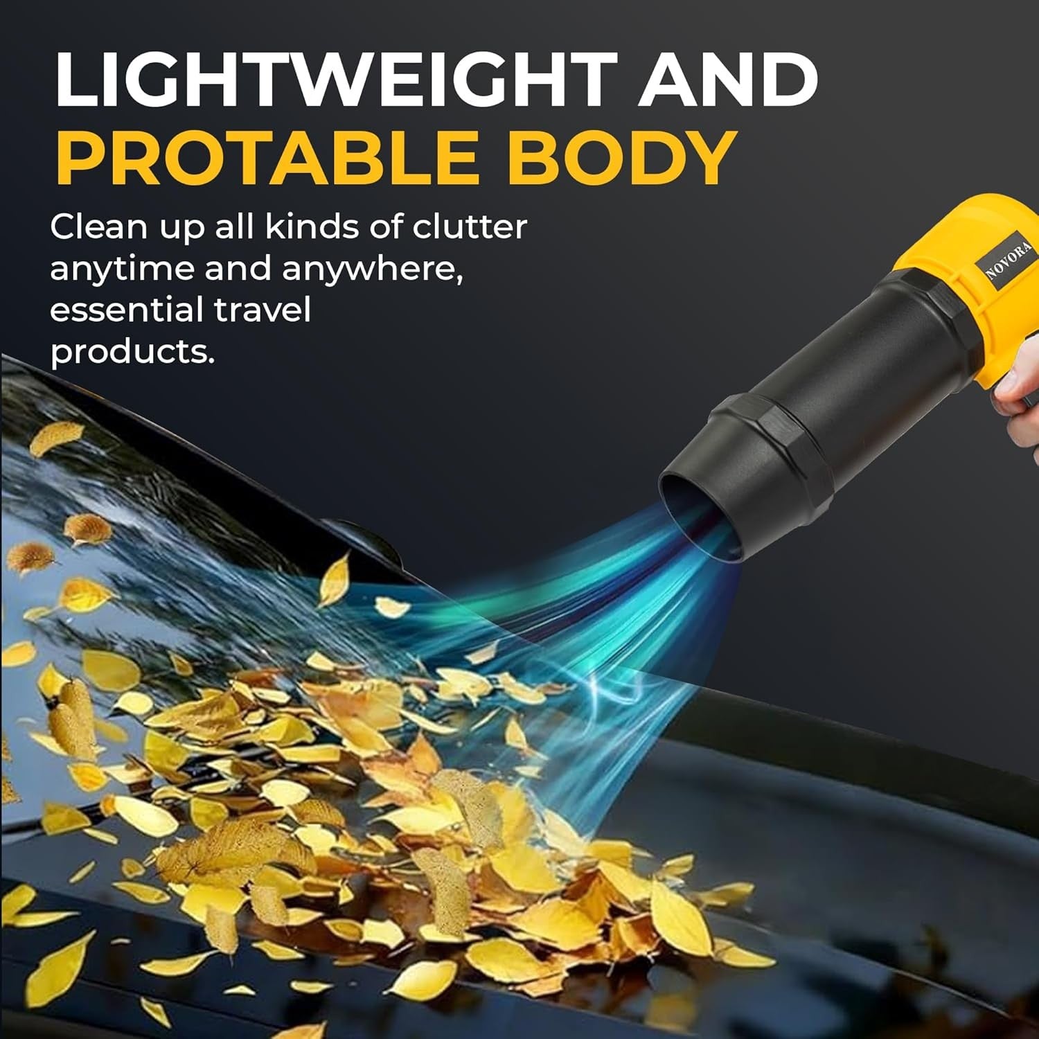 Cordless Leaf Blower 21V High Speed Motor Dual Batteries Digital Display