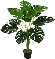 85cm Artificial Monstera Tree Potted Plant Faux Tropical Indoor Outdoor Decor