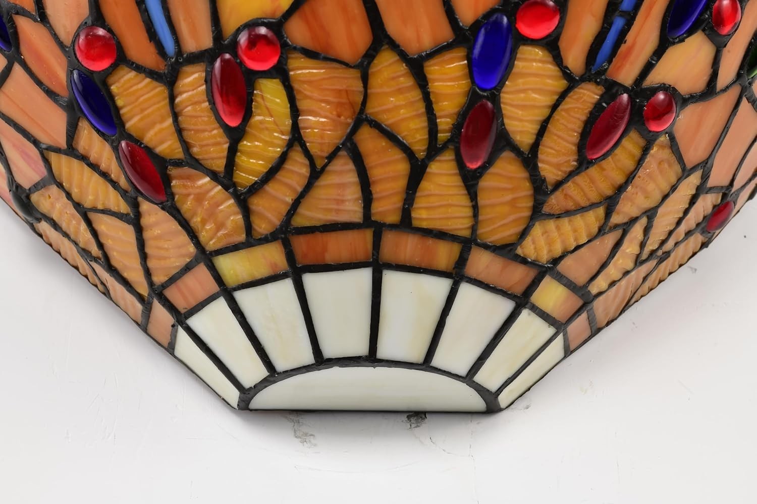 Tiffany Style Wall Light Stained Glass Sconce Vintage 7x13” Bedroom Lounge