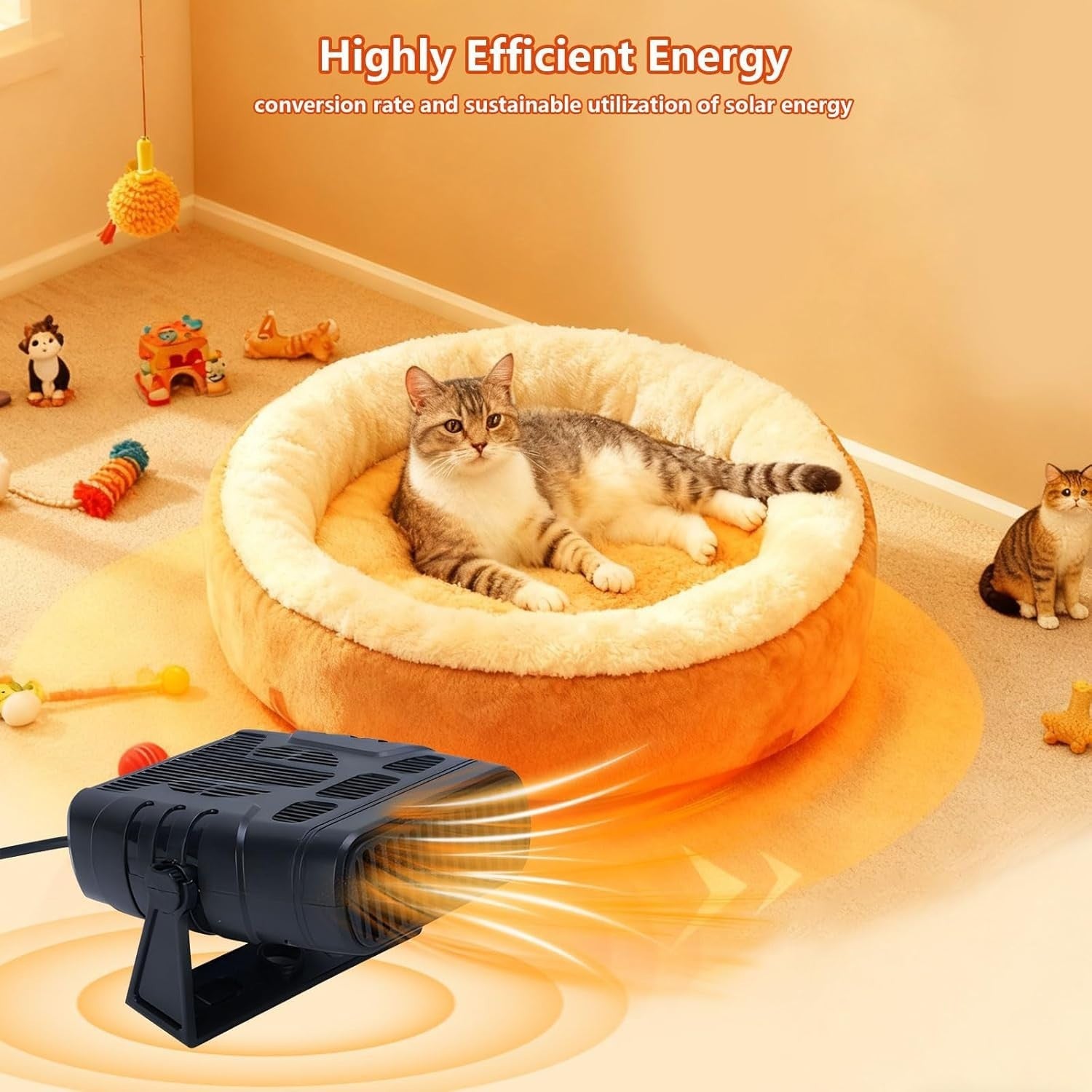 20W Solar Chicken Coop Heater Panel Kit Warm Air Blower