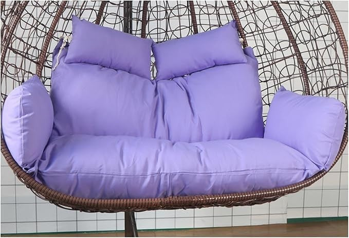 2 Seater Egg Chair Cushion Waterproof Thick Swing Pad Outdoor Garden