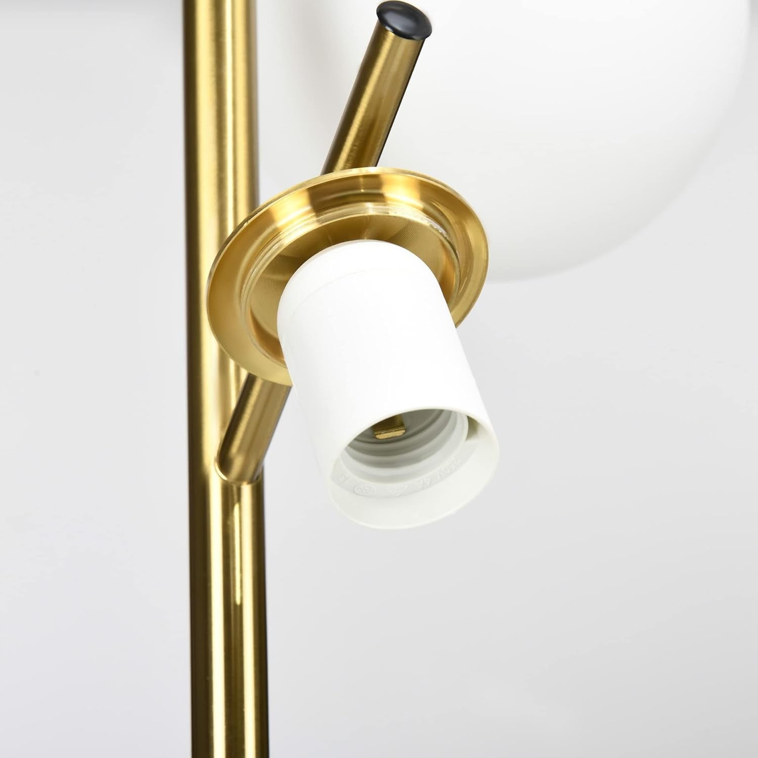 3 Light Tree Floor Lamp LED Globe Shades Gold Standing Lamp Living Room