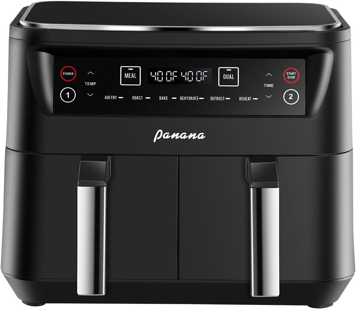 8L Dual Zone Air Fryer | Large Capacity 2 Drawers | 8-in-1 Presets | Sync Cook
