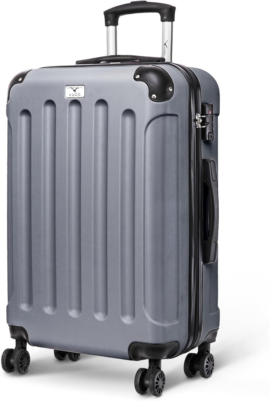 Medium 24” ABS Hard Shell Suitcase 4 Wheel Travel Case TSA Lock
