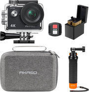 4K Action Camera Waterproof Sports Cam Bundle w/ Floating Grip Kit