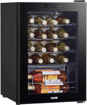 20 Bottle Wine Cooler Fridge Digital Touch Control LED Quiet Freestanding