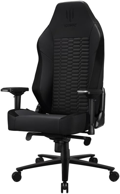Premium Ergonomic Gaming Chair XL High Back Metal Frame Black