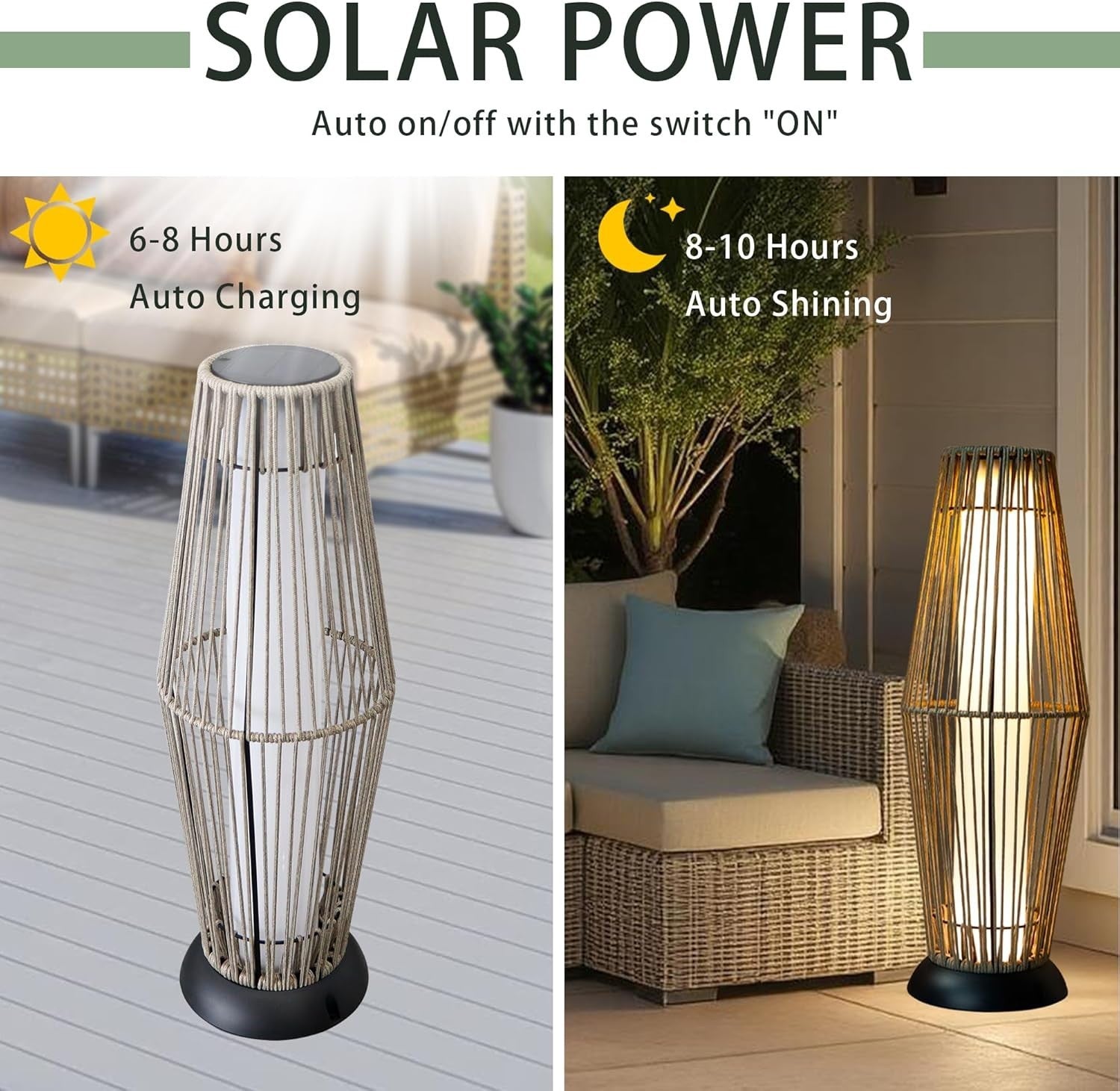 Set of 3 Black Metal Vintage Lanterns Candle Holders Indoor Outdoor