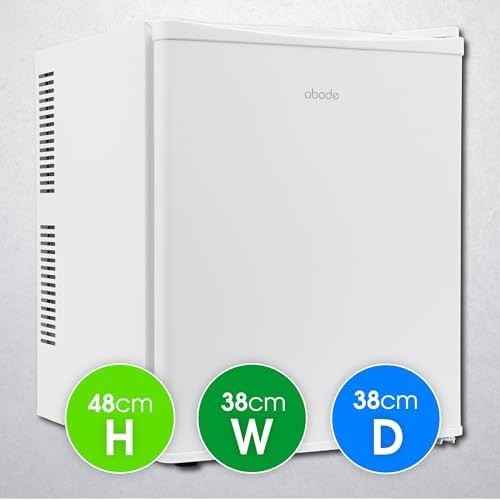 25L Mini Fridge Thermoelectric Quiet Portable for Bedroom Home White