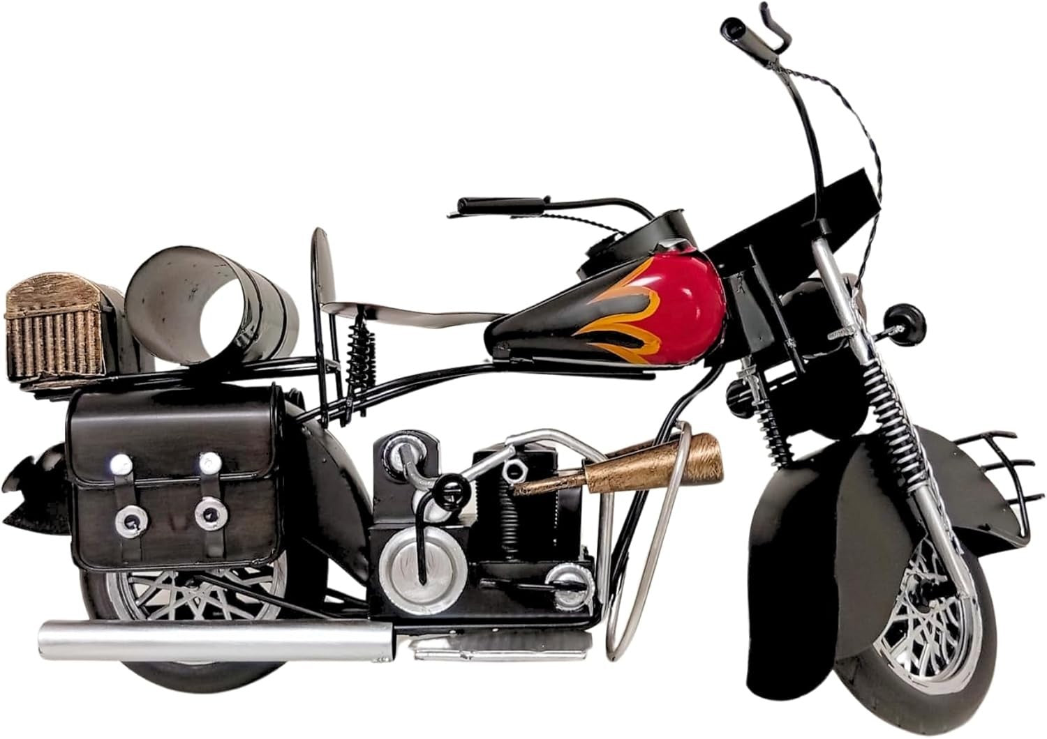 Vintage Style Motorcycle Model with Authentic Details & Classic Design