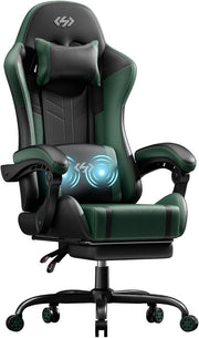 Massage Gaming Chair Recliner with Footrest Ergonomic High Back