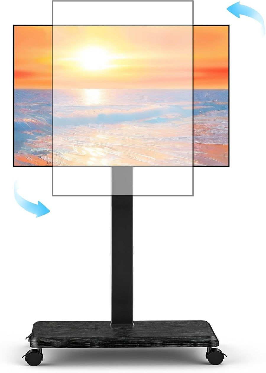 Mobile TV Stand with Wheels for 32-75” TVs | 360° Swivel & Tilt | Heavy Duty