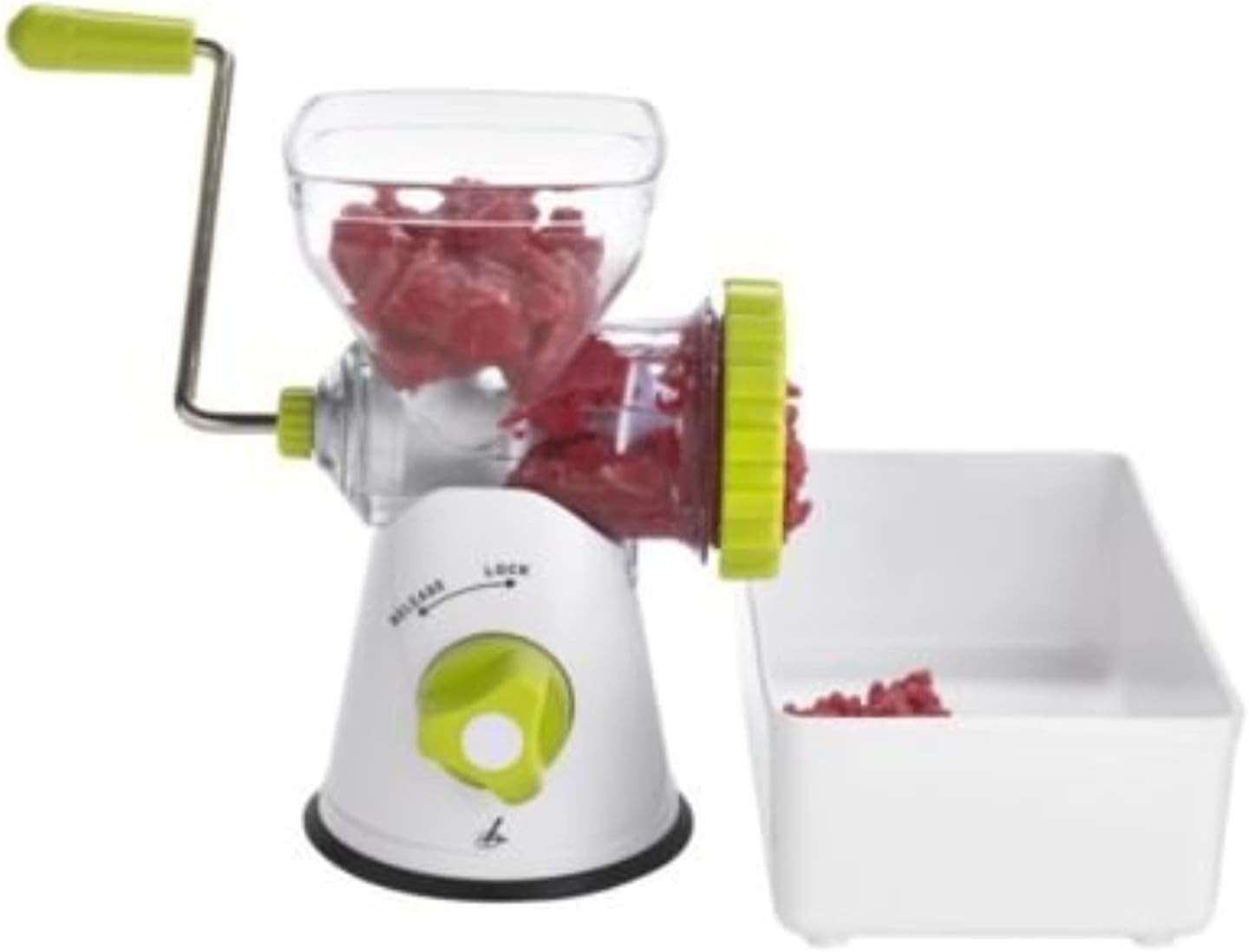 Manual Meat Mincer Sausage Maker Grinder Fine & Coarse Blades Kitchen