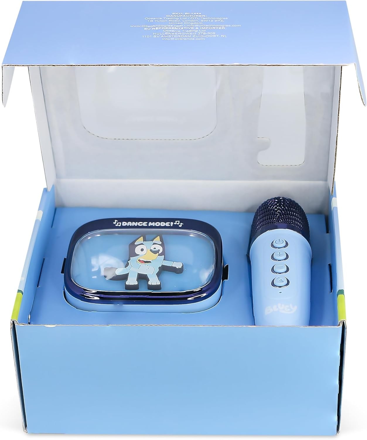 Kids Karaoke Machine Bluetooth Speaker LED Lights Mic Portable