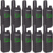 IP67 Waterproof Walkie Talkies 10 Pack PMR446 Long Range VOX Radio