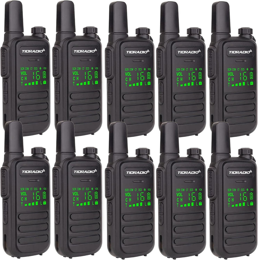 IP67 Waterproof Walkie Talkies 10 Pack PMR446 Long Range VOX Radio