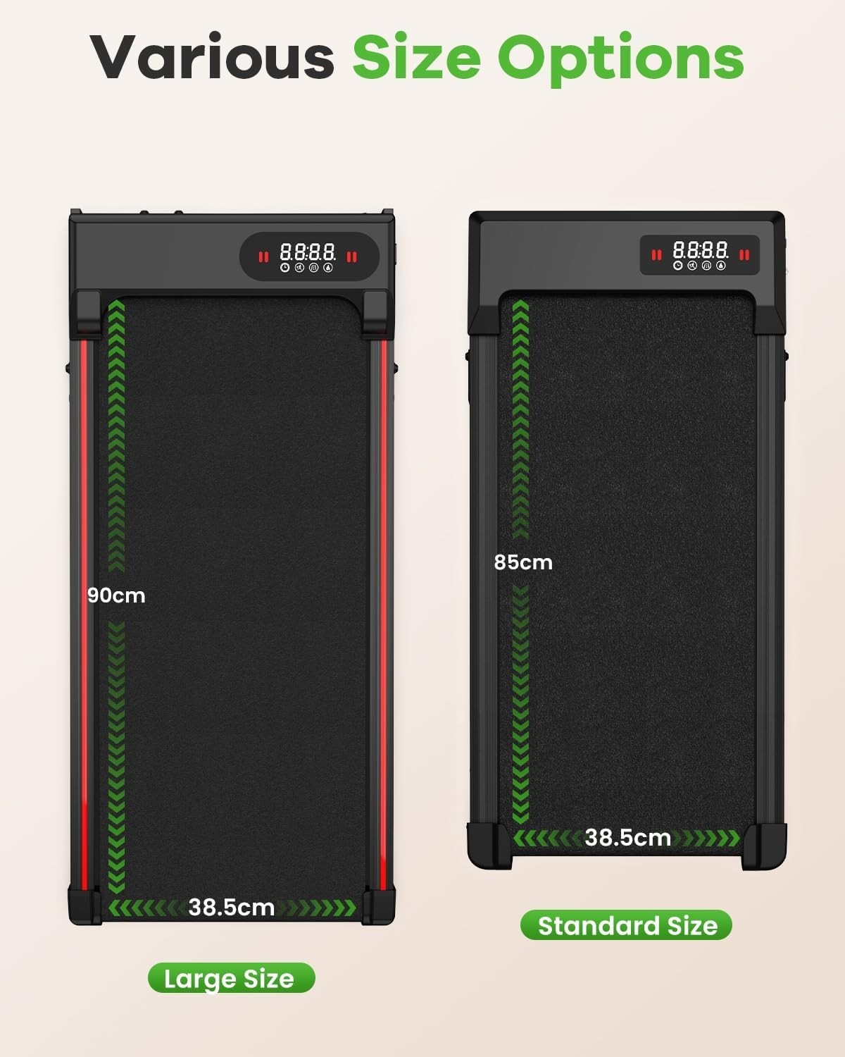 Portable Under Desk Treadmill 7% Incline 2.5HP LED Display 8KM/H Home/Office.