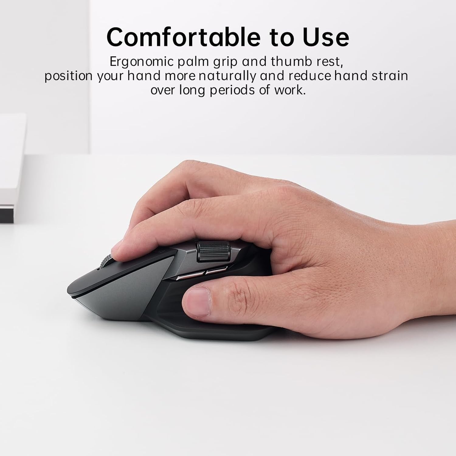 Wireless Ergonomic Mouse Multi-Device 4K DPI 11 Buttons Bluetooth