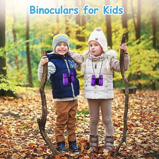 Kids 4x30 Shockproof Binoculars Purple | Outdoor Learning Toy Ages 3–12