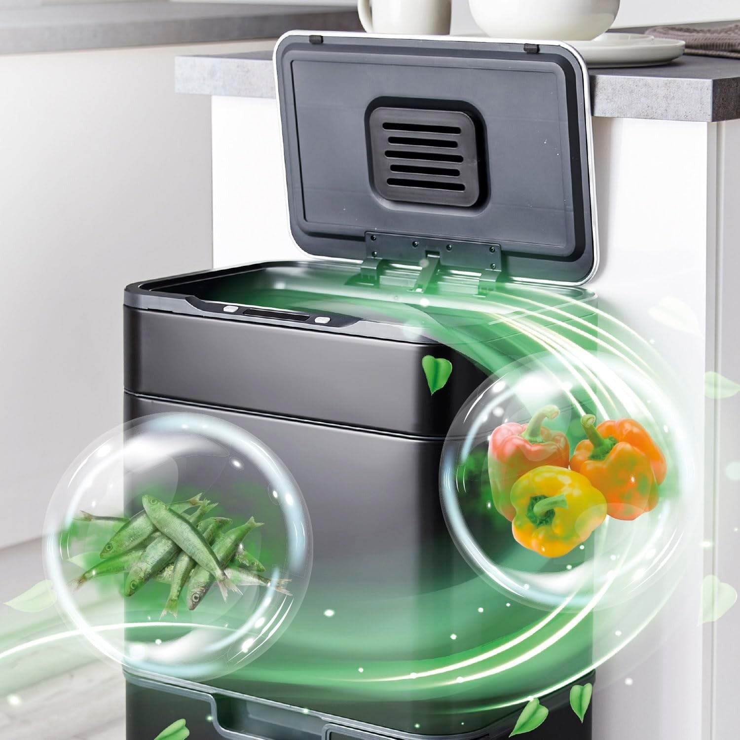 50L Touchless Recycling Bin | Automatic Sensor Trash Can with Filter