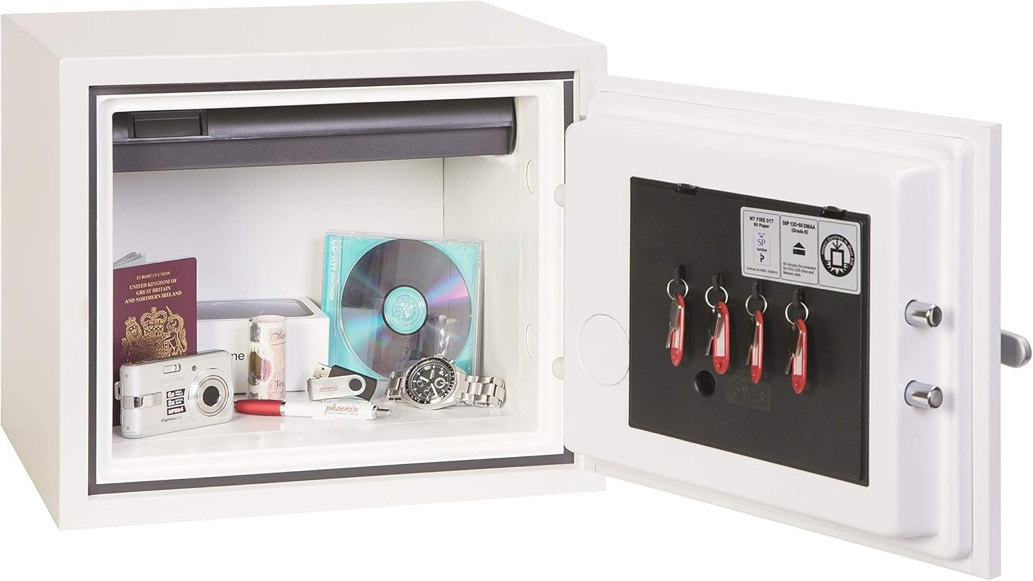 Fireproof Safe Box Key Lock 19L Security Safe Cash Document Storage