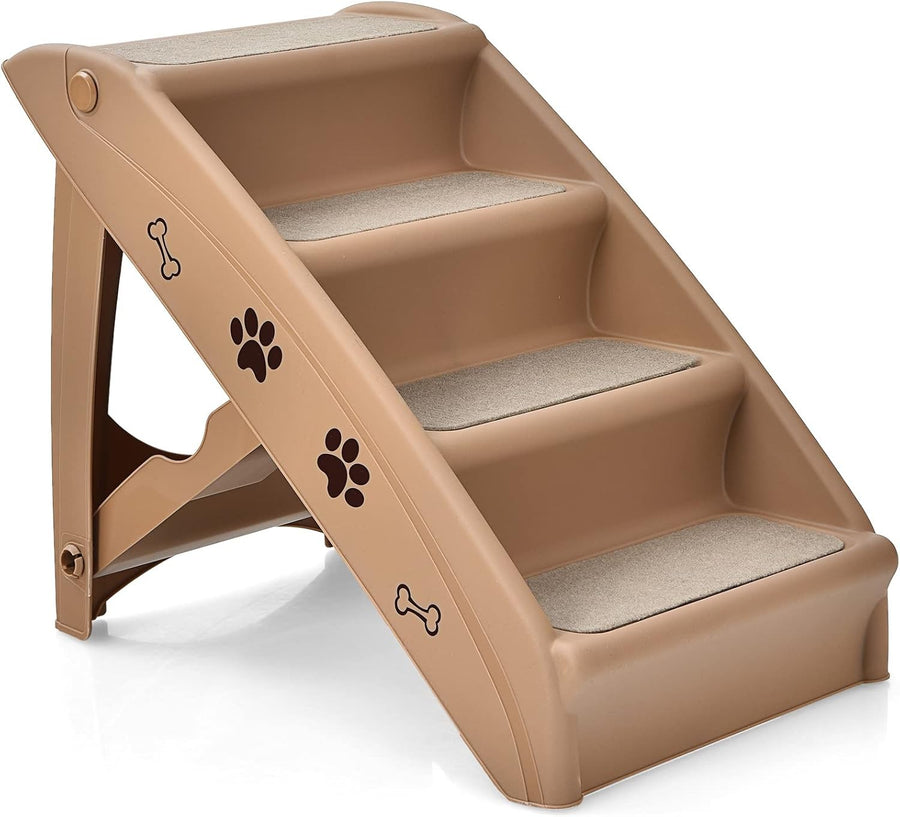 Foldable Portable Dog & Cat Pet Steps Non‑Slip Felt Pet Ramp for Couch Bed