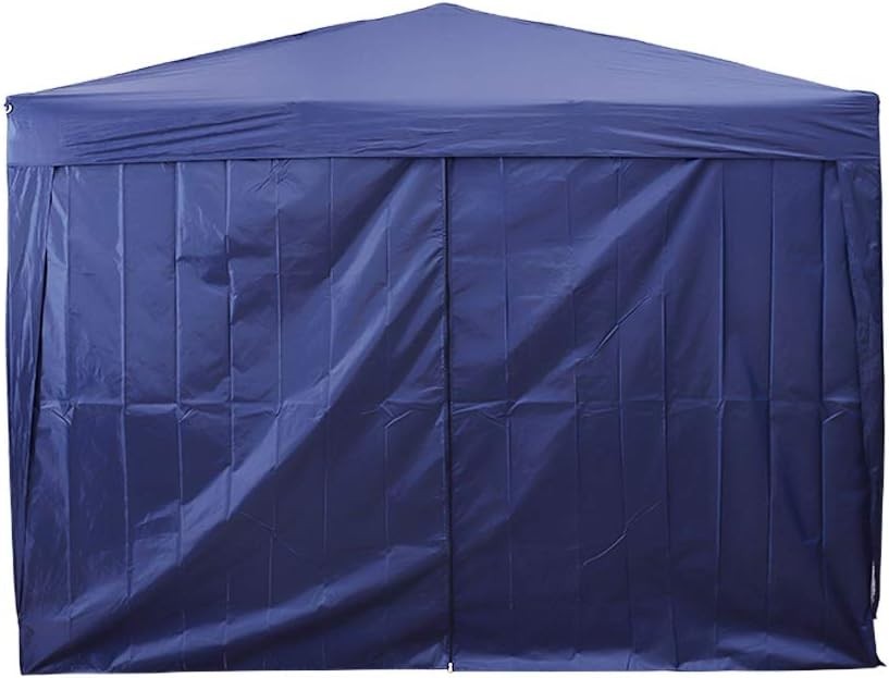 3x3M Blue Pop Up Gazebo With Sides Waterproof Garden Party Tent Marquee Canopy