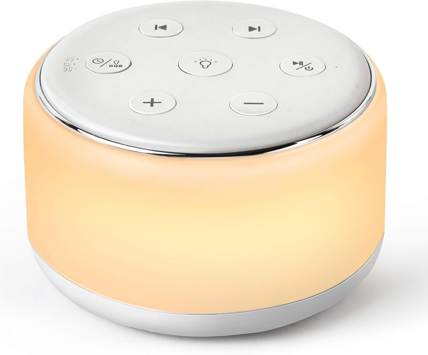Portable Baby White Noise Machine with Night Light, 34 Soothing Sounds