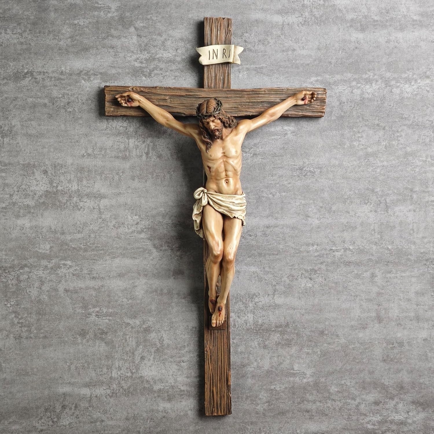 Catholic Crucifix Wall Cross Jesus Christ Religious Home Decor 20.75