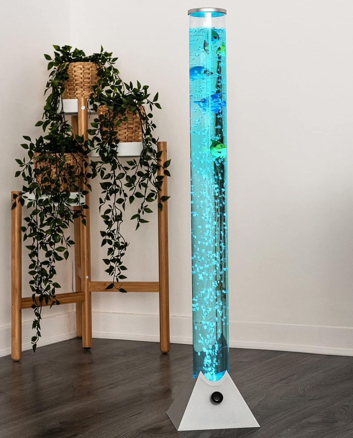 LED Bubble Tube Floor Lamp 90cm Colour Changing Mood Light Standing Tower